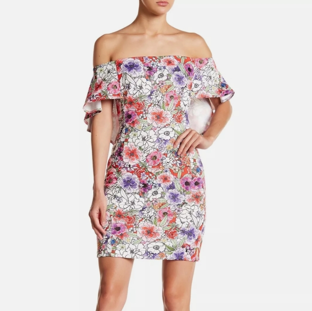 Alexia Admor Floral Off the Shoulder dress